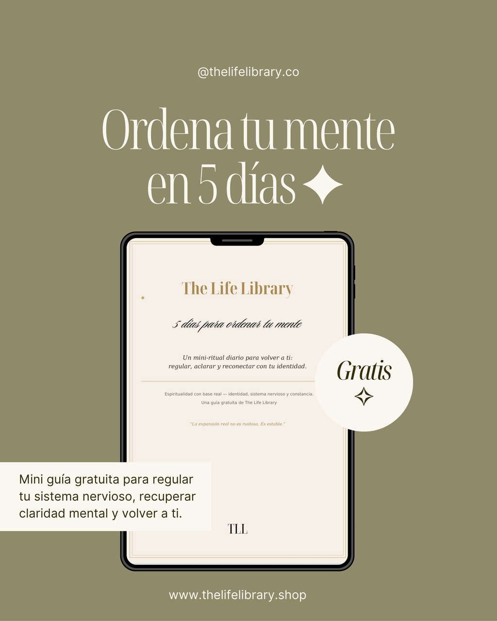 5 días para ordenar tu mente — Mini guía gratuita