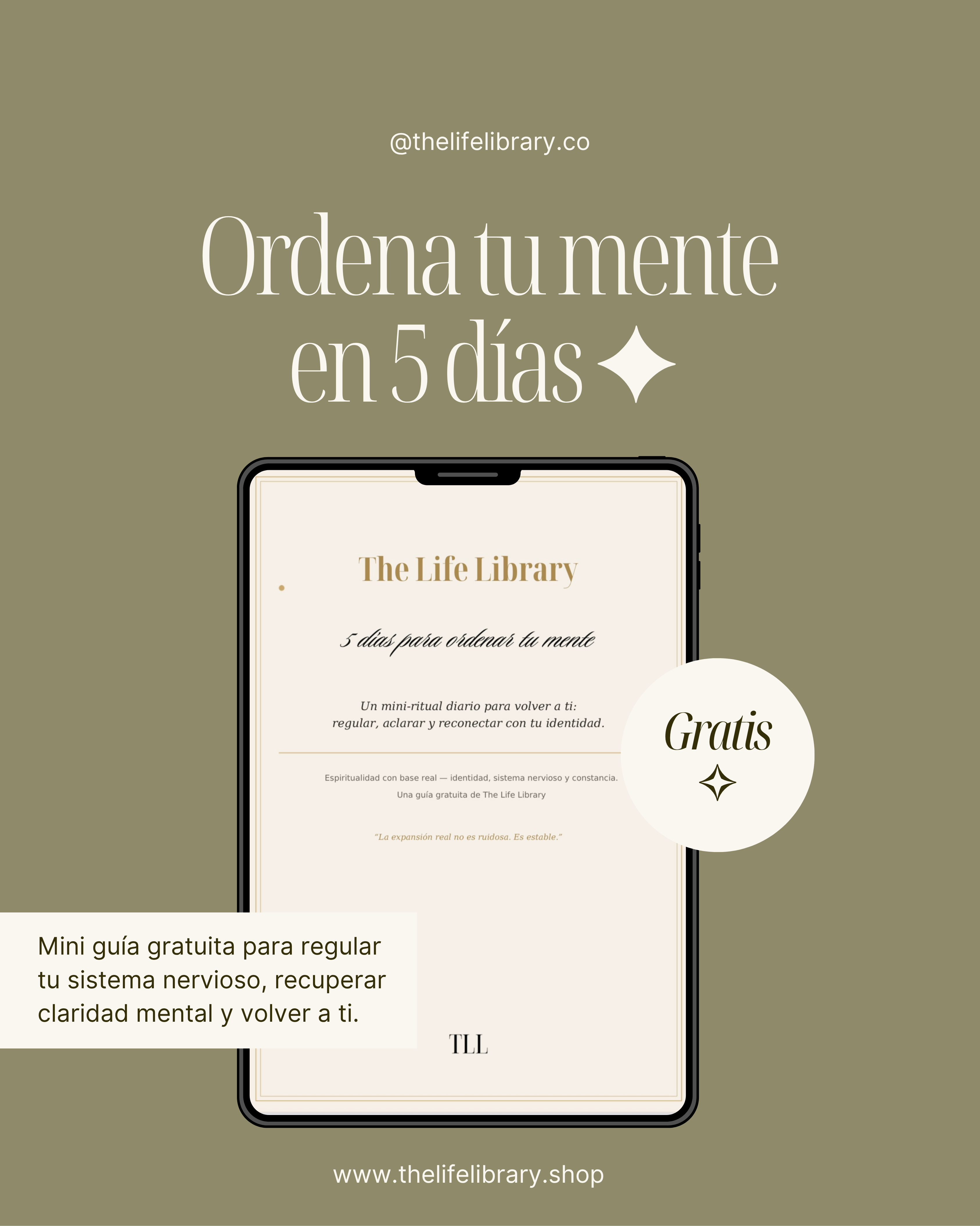5 días para ordenar tu mente — Mini guía gratuita