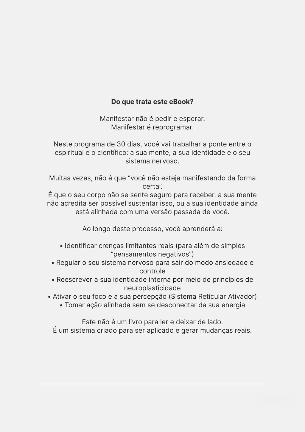 Reprograma tu mente — Sistema de manifestacion en 30 dias (Portugues)